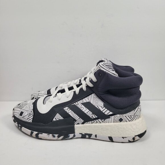 Adidas Marquee Boost Men's Black White Basketball Shoes EF1230 US Size 11.5 - Picture 2 of 10
